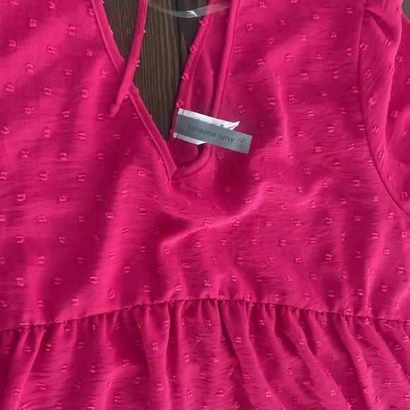 Honeyme curvy Fuchsia plus size dress - Picture 8 of 8